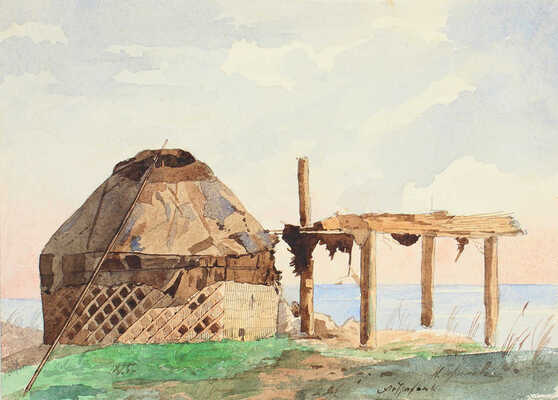 Ефимов Николай Ефимович. Лот из 14 листов с бытом татар и видами Астрахани 